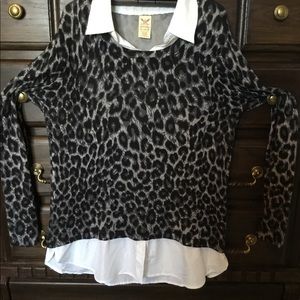 Black Leopard Sweater